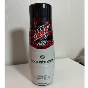 Sodastream Mountain Mtn Dew Code Red Zero Sugar Drink Mix BNIB